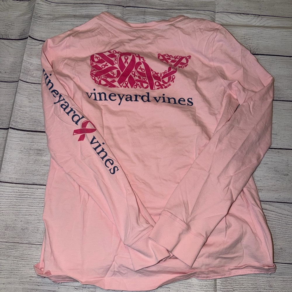NWOT Women's Vineyard Vines Breast Cancer Long Sleeve Shirt